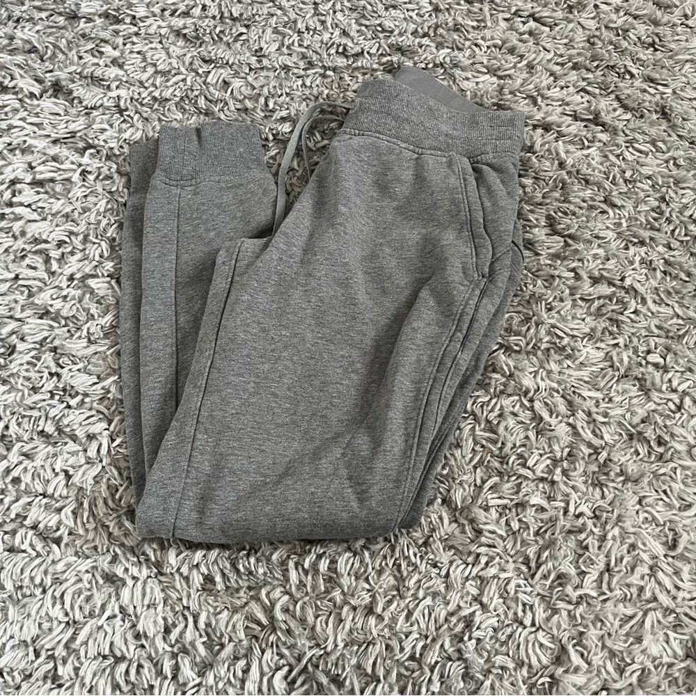 Lululemon Warm Down Jogger *Sherpa Stripe Heathered Core Light Grey sz 4